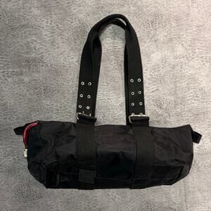 Black Eyelet Mini Shoulder Bag